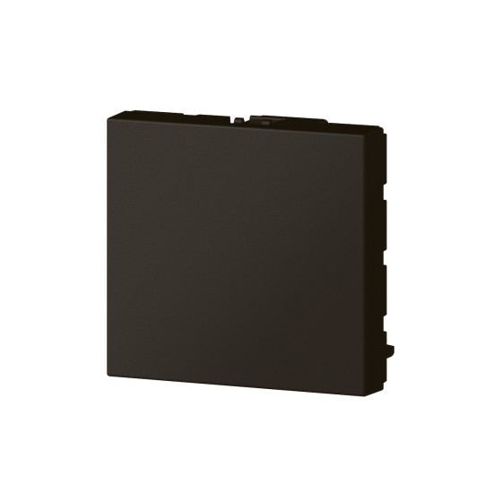 Obturateur 2 modules - noir mat Mosaic Legrand - 079181L