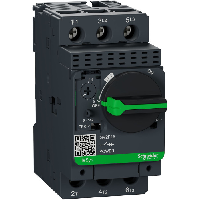 Disjoncteur moteur 9 à 14 A 3P 3d déclencheur magnétothermique