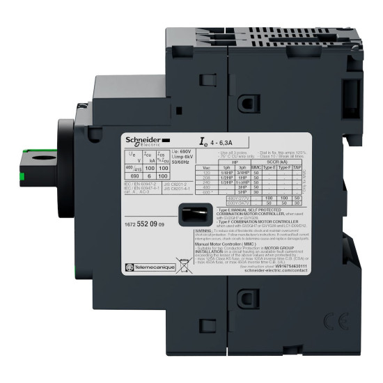 Disjoncteur moteur 9 à 14 A 3P 3d déclencheur magnétothermique