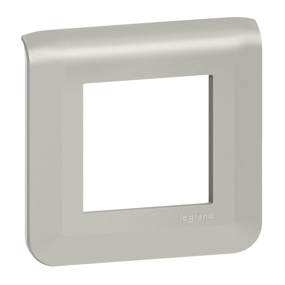 Plaque de finition pour 2 modules alu Mosaic Legrand - 079302L