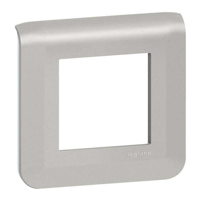 Plaque de finition pour 2 modules alu Mosaic Legrand - 079302L