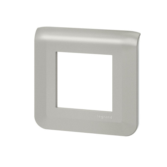 Plaque de finition pour 2 modules alu Mosaic Legrand - 079302L