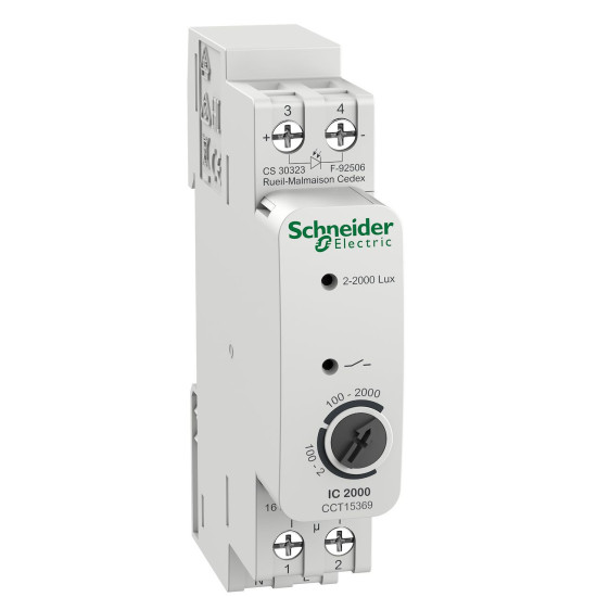 Interrupteur crépusculaire - avec cellule murale Acti9 IC2000