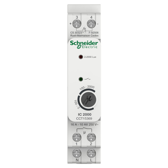 Interrupteur crépusculaire - avec cellule murale Acti9 IC2000