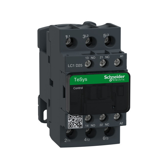 Contacteur - 3P - AC-3 440V - 25A - bobine 220Vca TeSys LC1D
