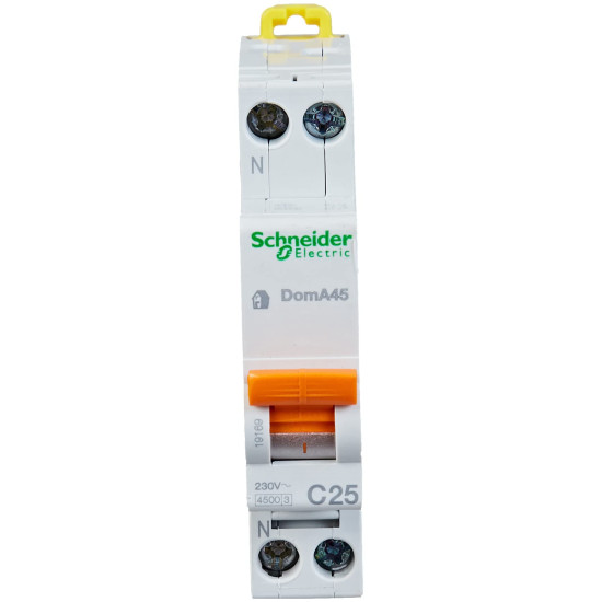 Disjoncteur miniature MCB DPN - 1P+N - 25A - Courbe C - 4500A