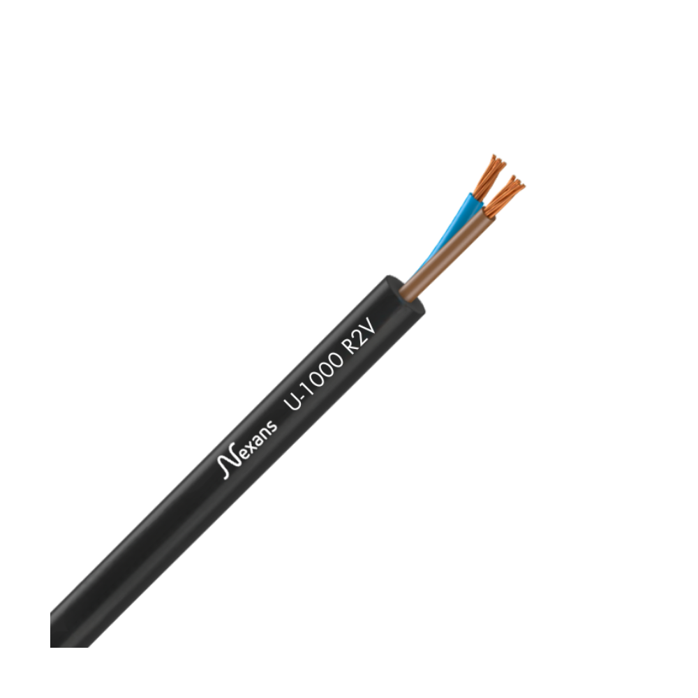 Câble électrique rigide U-1000 R2V 2x25 B/M - Câble électrique rigide U-1000 R2V 2x25 B/M -