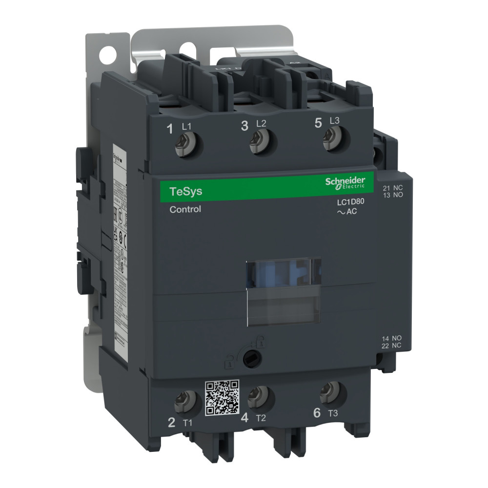 Contacteur 3P AC-3 440V 80A bobine 220Vca TeSys LC1D Schneider