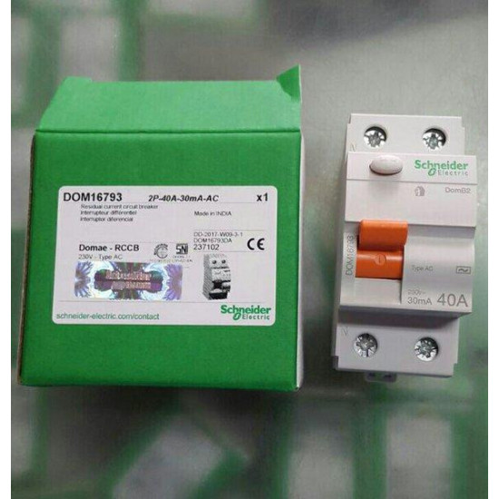 Disjoncteur protection différentielle - 2P - 40 A - 220...240 V