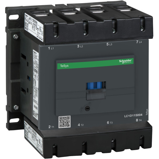 Contacteur 4P AC-1 440V 200A bobine 220Vca TeSys LC1D Schneider