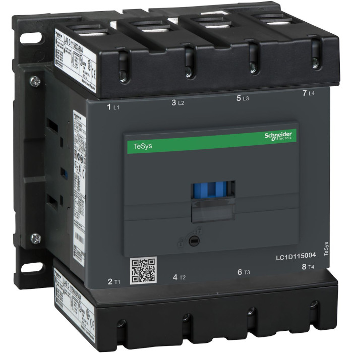 Contacteur 4P AC-1 440V 200A bobine 220Vca TeSys LC1D Schneider