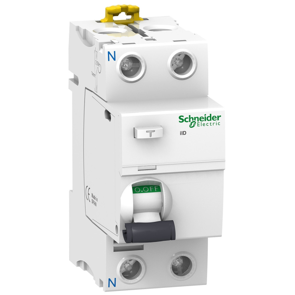 Interrupteur différentiel Schneider 2P 63A 30mA Acti9 Type-Ac -