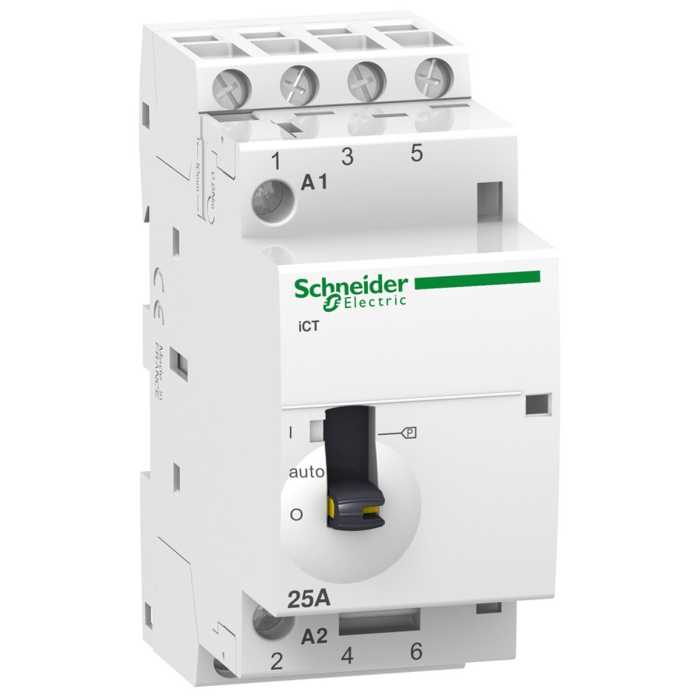 Contacteur à commande manuelle - 4P - 25A - 4NO - 220/240Vca -