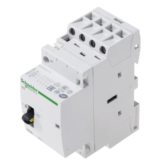 Contacteur à commande manuelle - 4P - 25A - 4NO - 220/240Vca -
