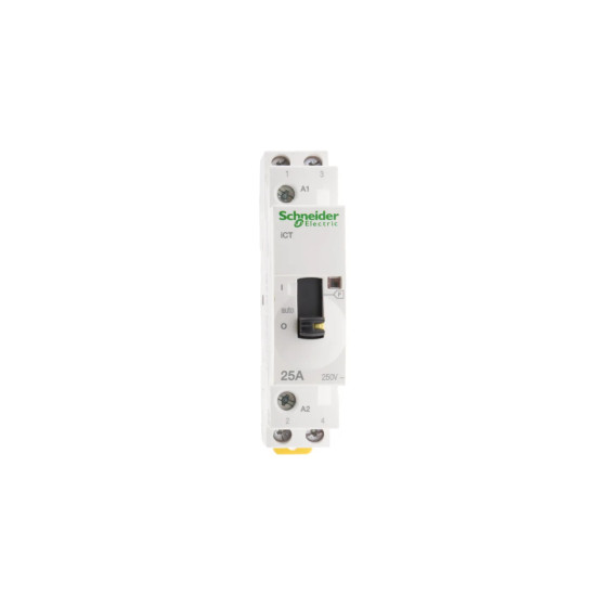 Contacteur à commande manuelle - 2P - 25A - 2NO - 230/240Vca -