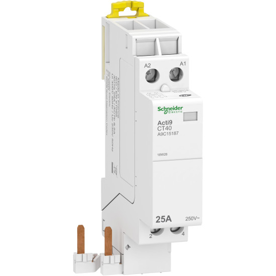 Contacteur à raccordement rapide - 25A 2P - 2O - 230Vca Acti9