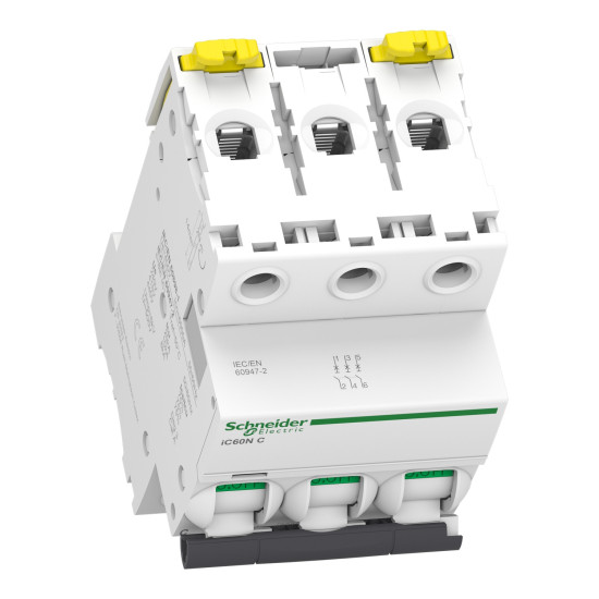 Disjoncteur modulaire miniature (MCB), 3P, 16 A, courbe C, 6