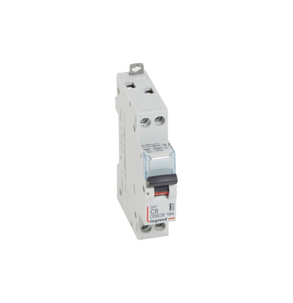Disjoncteur DX³6000 10kA arrivée haute et départ bas à vis U+N Disjoncteur DX³6000 10kA arrivée haute et départ bas à vis U+N