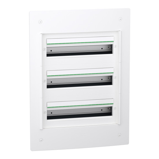 PrismaSeT XS - Coffret encastré 3 rangées 18 modules - sans