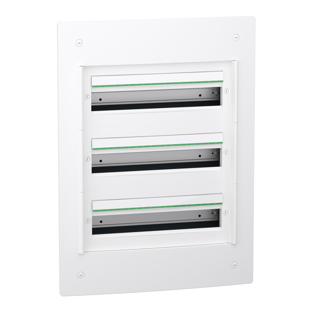 PrismaSeT XS - Coffret encastré 3 rangées 18 modules - sans