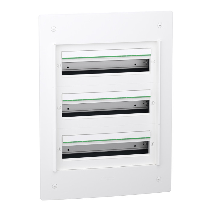 PrismaSeT XS - Coffret encastré 3 rangées 18 modules - sans