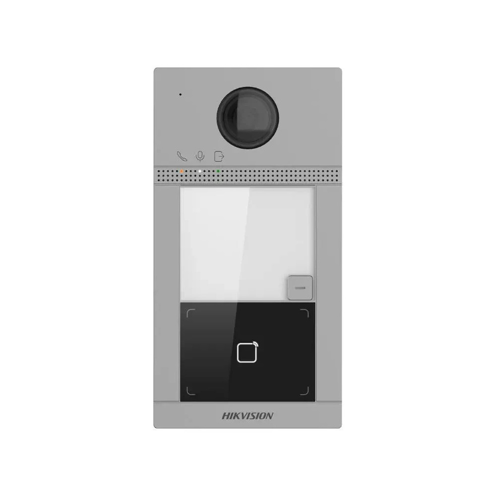 Flush Station de porte en métal à 1 bouton pour villa Hikvision