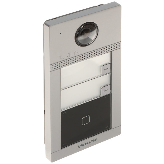 Station de porte en métal à 2 boutons pour villa Hikvision -