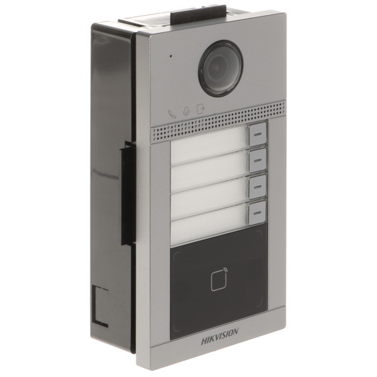 Station de porte en métal pour villa à 4 boutons Hikvision -