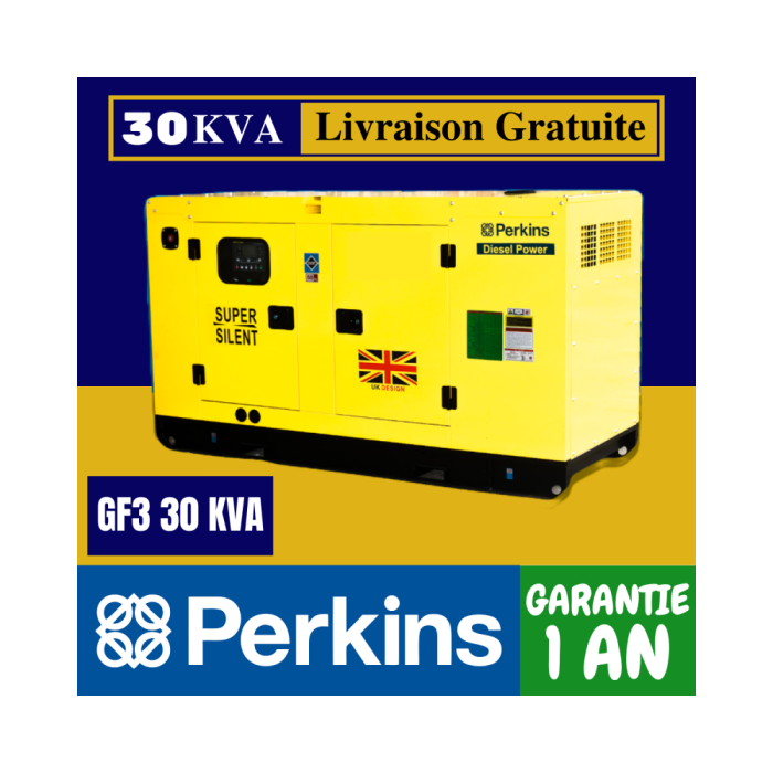 Groupe électrogène 30 KVA Perkins GF3