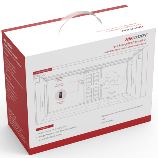 Kit de terminal de reconnaissance faciale Hikvision - DS-KAS541