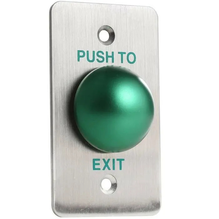 Bouton poussoir Ouverture de porte et Urgence en acier