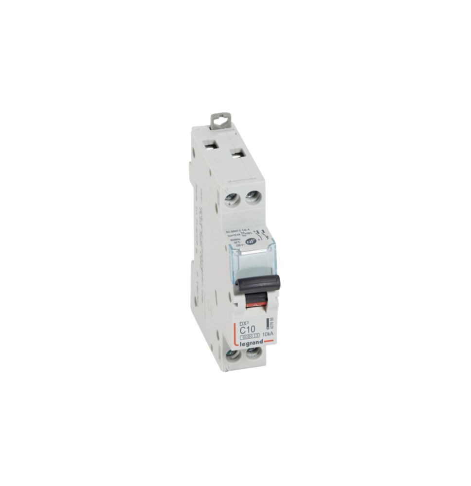 Disjoncteur DX³6000 10kA arrivée haute et départ bas à vis U+N Disjoncteur DX³6000 10kA arrivée haute et départ bas à vis U+N