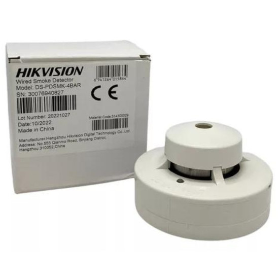 Détecteur de fumée à 4 fils Hikvision - DS-PDSMK-4BAR