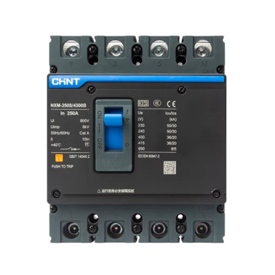 Disjoncteur 4P NXM-250E/4300B – 160A Boitier moule série 250