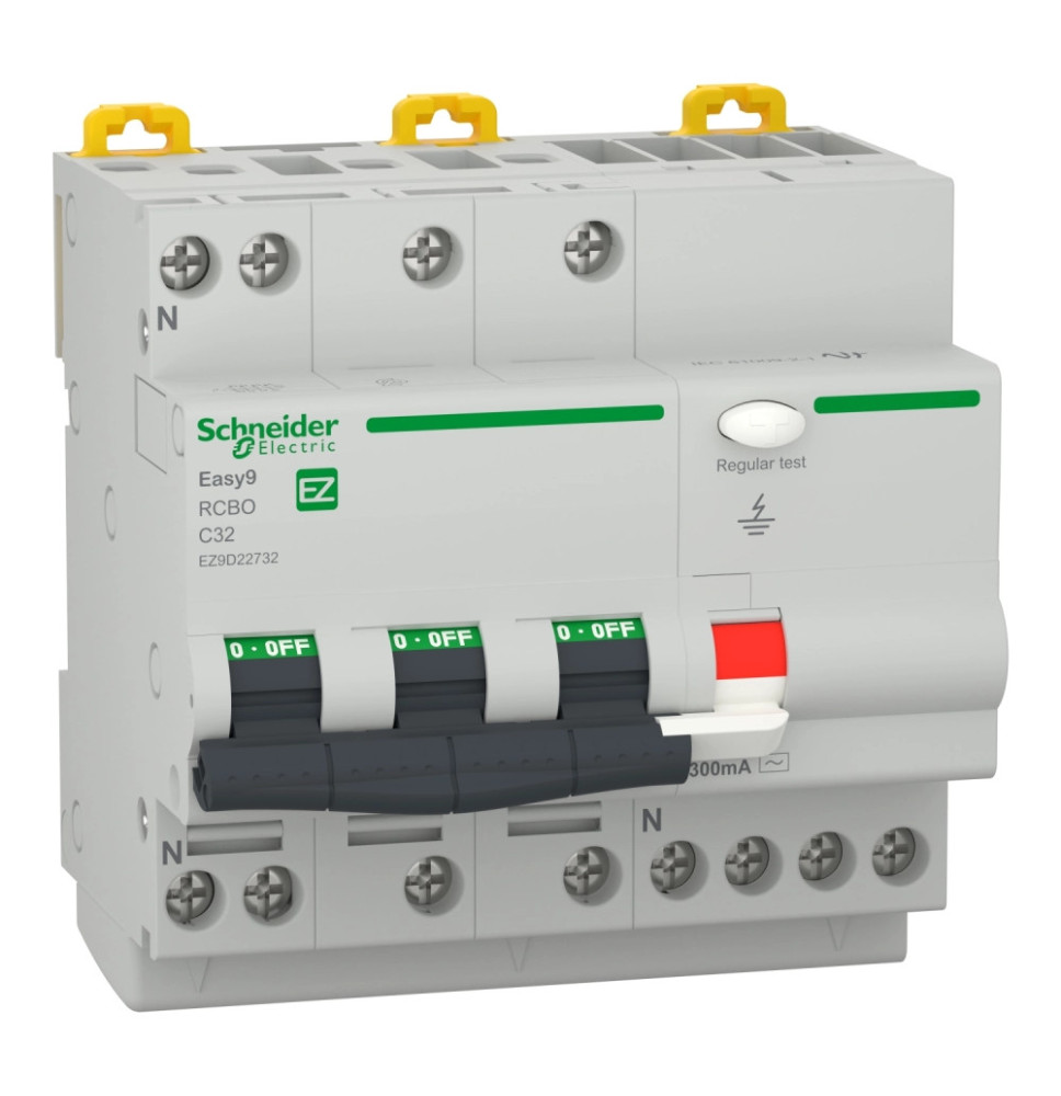 Disjoncteur différentiel Easy9 3P+N C32A 4.5kA 300mA Schneider Disjoncteur différentiel Easy9 3P+N C32A 4.5kA 300mA Schneider