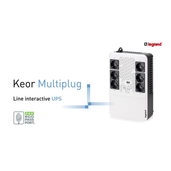 Onduleur Keor Multiplug 800VA Monophasé - Legrand - LG310084