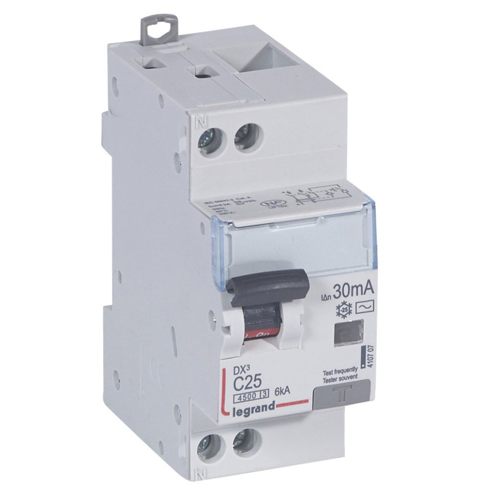 Disjoncteur différentiel DX³4500 arrivée haute et départ bas à Disjoncteur différentiel DX³4500 arrivée haute et départ bas à