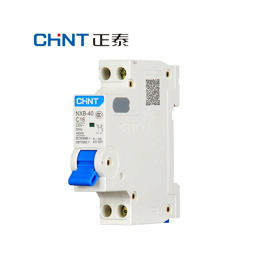 Disjoncteur miniature DPN 1P+N 4,5kA C16A NXB-40 CHINT - 817017