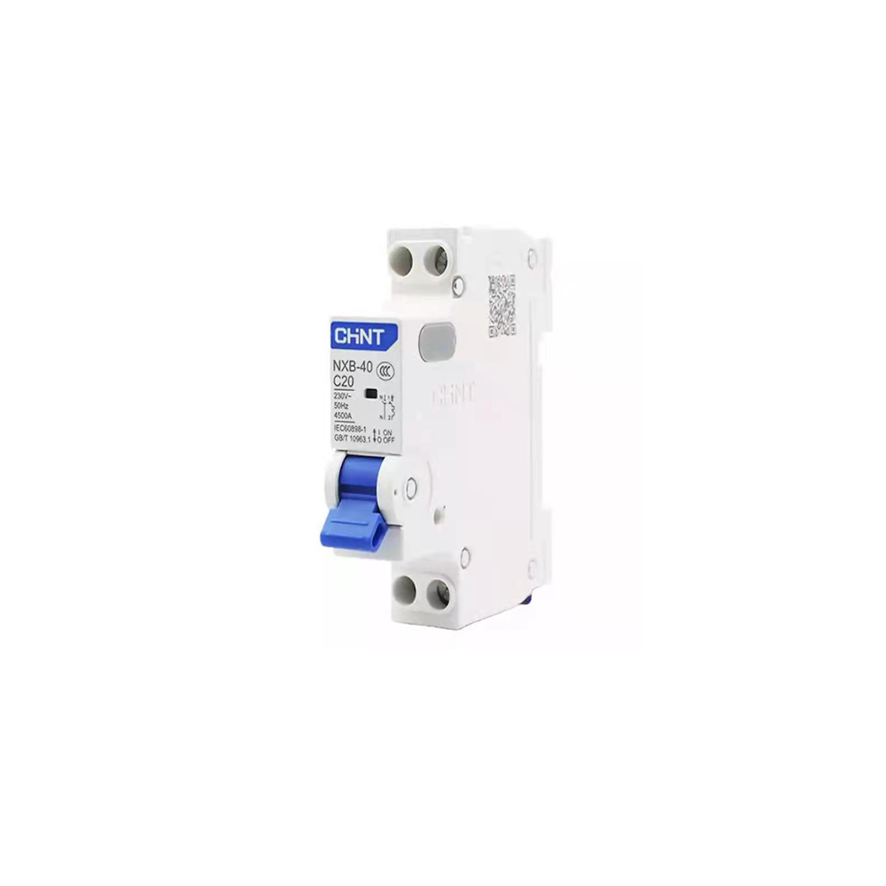 Disjoncteur miniature DPN 1P+N 4,5kA C20A NXB-40 CHINT - 817018