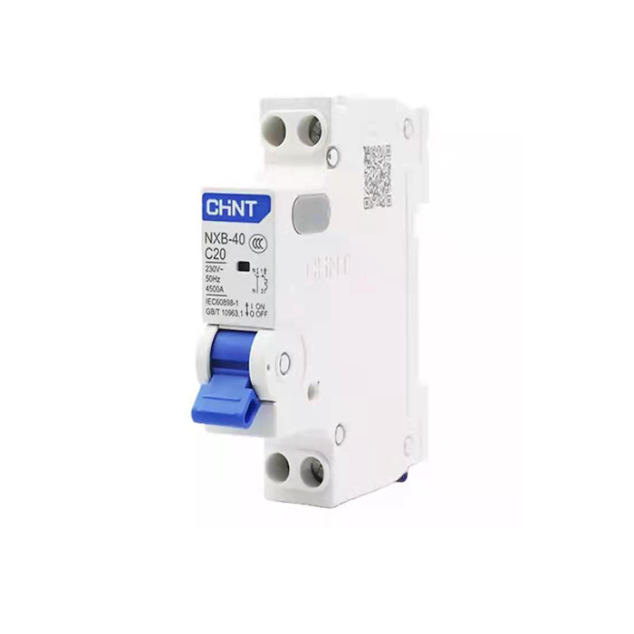 Disjoncteur miniature DPN 1P+N 4,5kA C20A NXB-40 CHINT - 817018