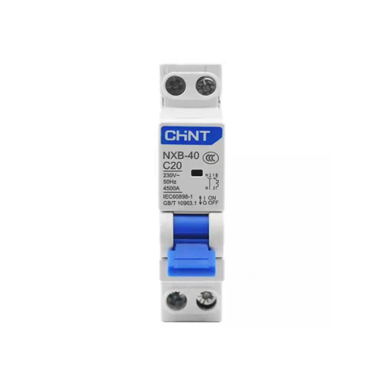 Disjoncteur miniature DPN 1P+N 4,5kA C20A NXB-40 CHINT - 817018