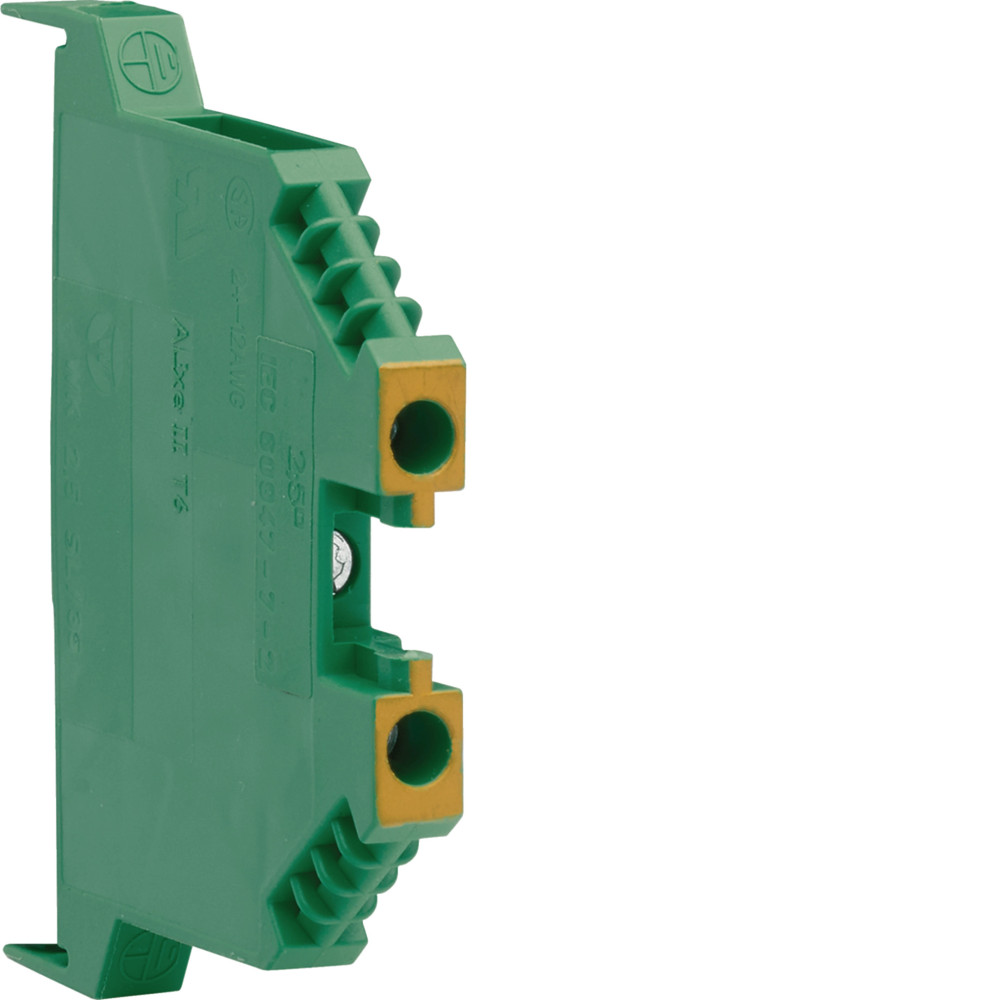 Borne Vert-Jaune 2,5mm² - Hager - KXA02E Borne Vert-Jaune 2,5mm² - Hager - KXA02E