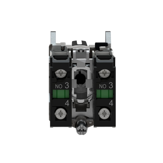 Bouton tournant à manette - Ø22 - 3 pos rap C - noir - 2F – vis