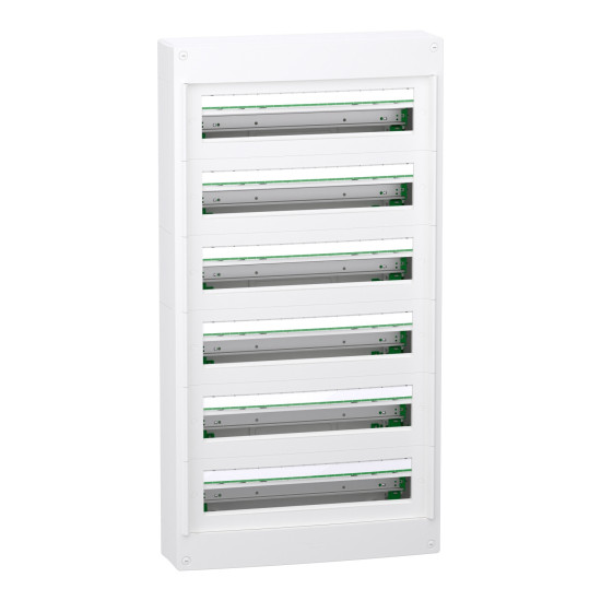 Coffret plastique saillie 6 rangées 24 modules - sans porte