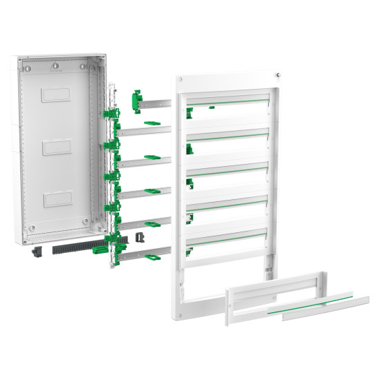 Coffret plastique saillie 6 rangées 24 modules - sans porte
