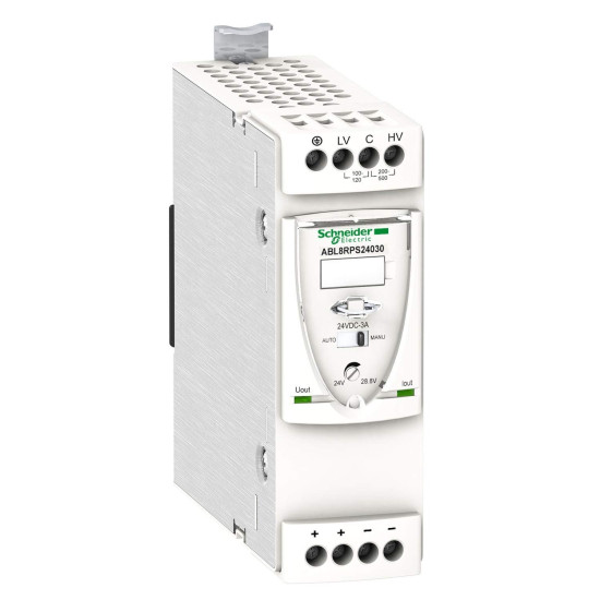 Alimentation à découpage - 3A - 100 à 240Vca mono/biphasé -