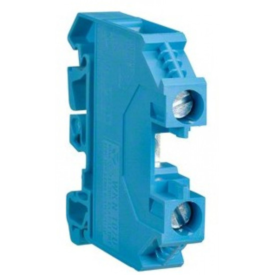 Borne de passage Hager 6mm², N, 1000V, à vis, ouvert sur le