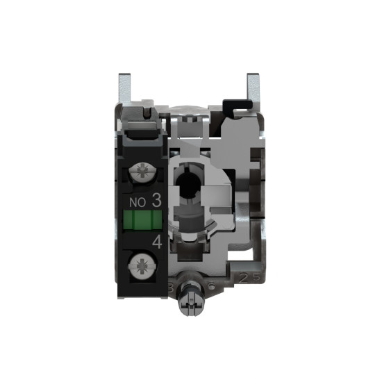 Bouton poussoir tournant manette - Ø22 - 2 pos fix - noir - 1F