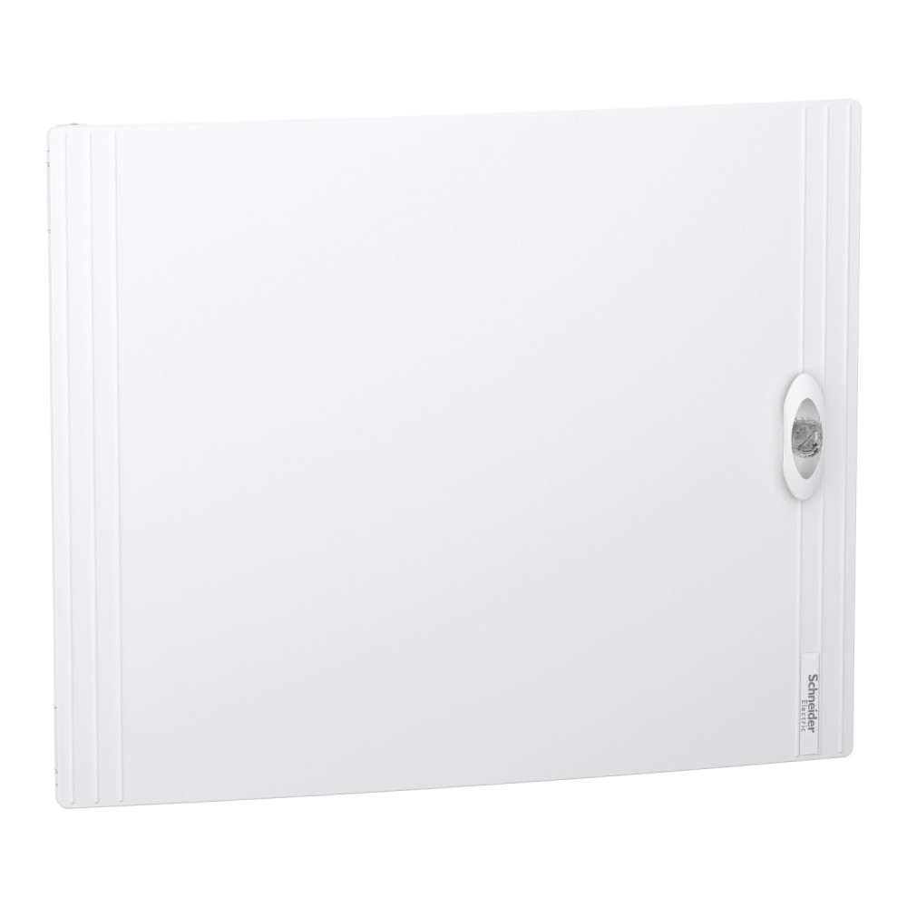 Porte pleine RAL9003 pour coffret saillie 2 rangées 24 modules