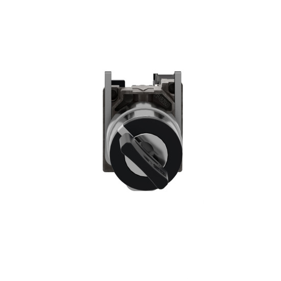 Bouton poussoir à clé 455 - Ø22 - 2 pos fix - retr G - 1F - vis